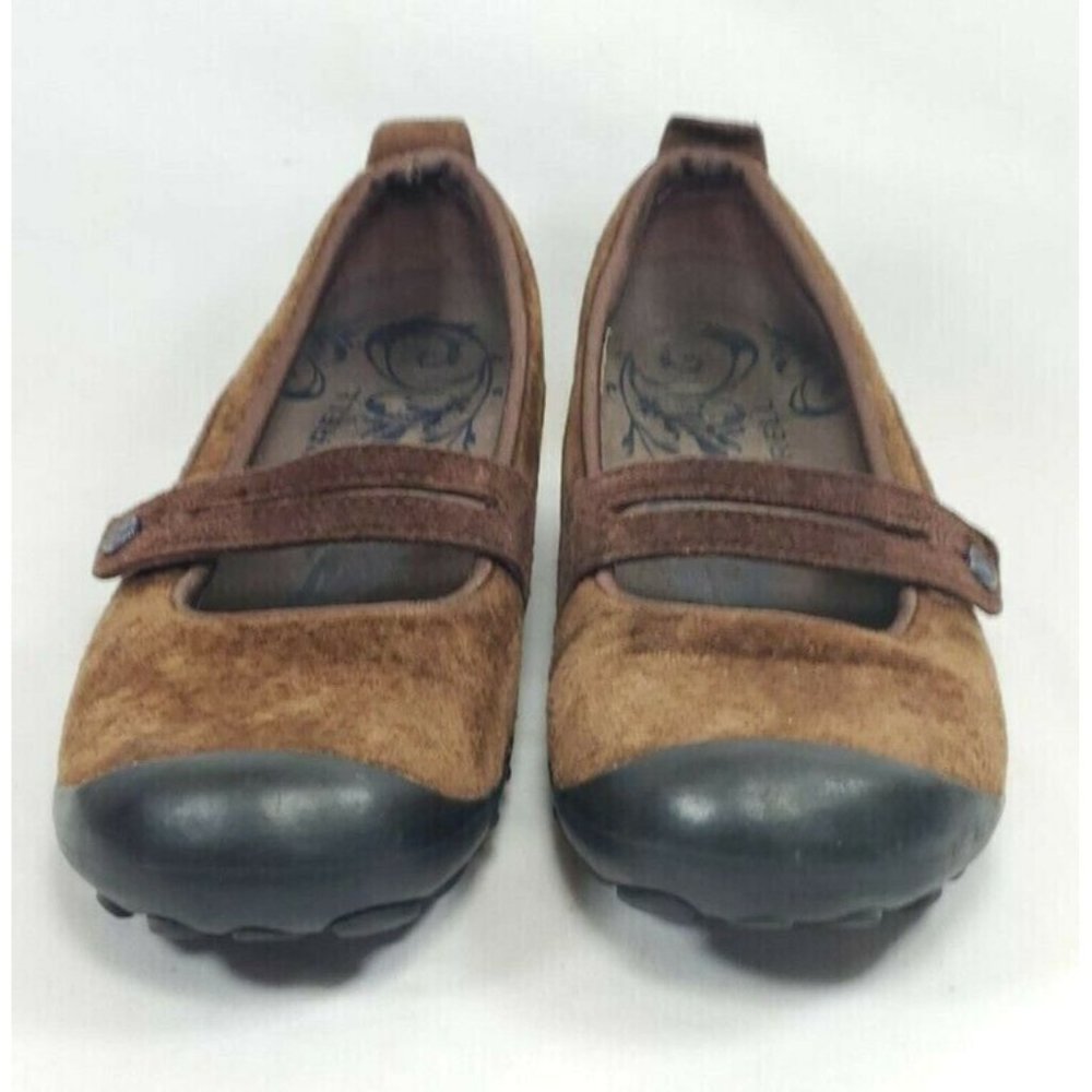 Merrell Plaza Bandeau Mary Jane Slip On Shoes Women's Size 6.5 Brown Suede - Picture 6 of 8